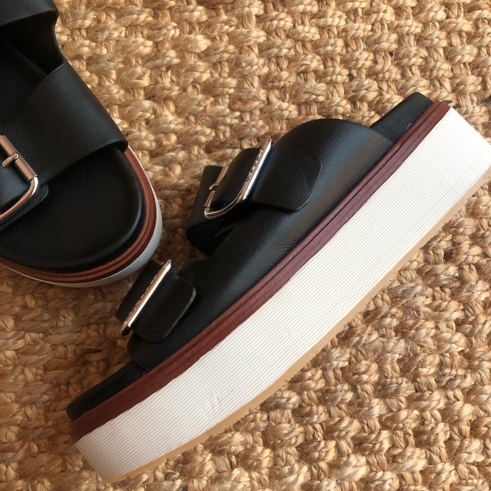 New: J Slides Bowie Leather Double Band Sandal. Size 9 - Picture 3 of 14